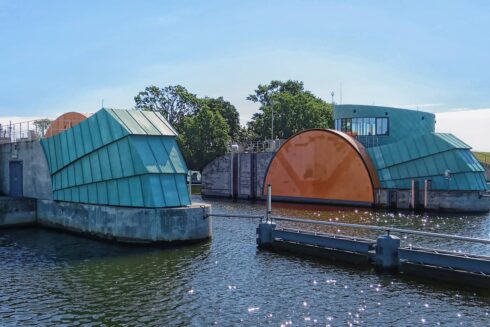 Sperrwerk in Greifswald-Wieck